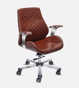 director chair with chrome plated base knee tilt