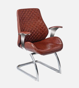 visitor chair with chrome plated frame in IMT Manesar Gurgaon